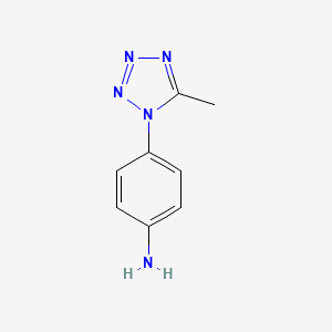 molecular formula C8H9N5 B1351294 4-(5-甲基-1H-四唑-1-基)苯胺 CAS No. 64170-55-4