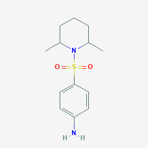 molecular formula C13H20N2O2S B1351322 4-[(2,6-二甲基哌啶-1-基)磺酰基]苯胺 CAS No. 345991-04-0