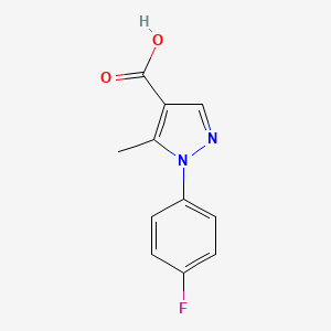 molecular formula C11H9FN2O2 B1351363 1-(4-氟苯基)-5-甲基-1H-吡唑-4-羧酸 CAS No. 217073-76-2
