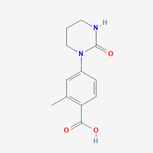 2-Methyl-4-(2-oxo-1,3-diazinan-1-yl)benzoic acid