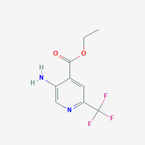 Ethyl 5-amino-2-(trifluoromethyl)isonicotinate