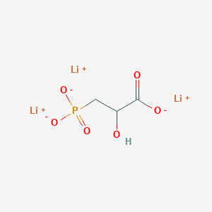 Trilithium(1+) 2-hydroxy-3-phosphonatopropanoate