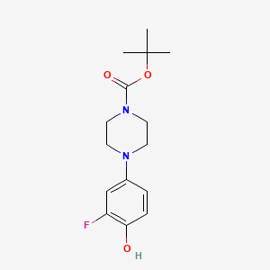 Tert-butyl 4-(3-fluoro-4-hydroxyphenyl)piperazine-1-carboxylate