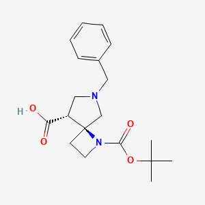 rac-(4R,8S)-6-benzyl-1-[(tert-butoxy)carbonyl]-1,6-diazaspiro[3.4]octane-8-carboxylic acid