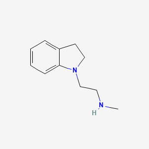 [2-(2,3-dihydro-1H-indol-1-yl)ethyl](methyl)amine