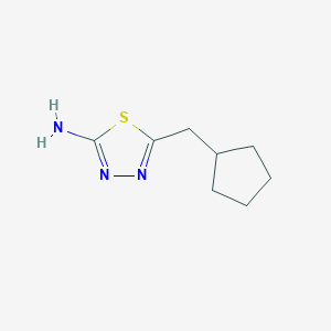 molecular formula C8H13N3S B1351380 5-(环戊基甲基)-1,3,4-噻二唑-2-胺 CAS No. 299935-39-0