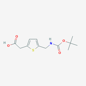 2-[5-({[(Tert-butoxy)carbonyl]amino}methyl)thiophen-2-yl]aceticacid