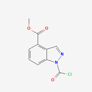 methyl1-(carbonochloridoyl)-1H-indazole-4-carboxylate