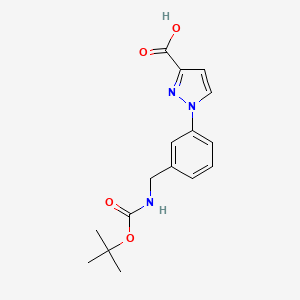 1-[3-({[(tert-butoxy)carbonyl]amino}methyl)phenyl]-1H-pyrazole-3-carboxylicacid