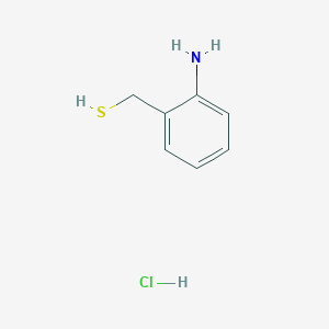 molecular formula C7H10ClNS B13513820 (2-Aminophenyl)methanethiol hydrochloride 