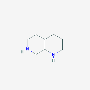 molecular formula C8H16N2 B13513847 (4AS,8aR)-1,2,3,4,4a,5,6,7,8,8a-Decahydro-1,7-naphthyridine 