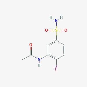 N-(2-fluoro-5-sulfamoylphenyl)acetamide