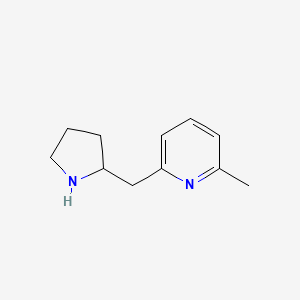 molecular formula C11H16N2 B1351391 2-甲基-6-(吡咯烷-2-基甲基)吡啶 CAS No. 524674-47-3