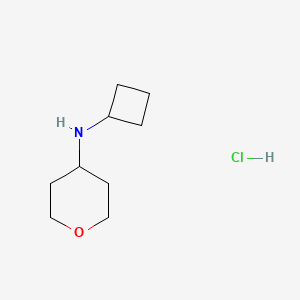 N-cyclobutyloxan-4-amine hydrochloride