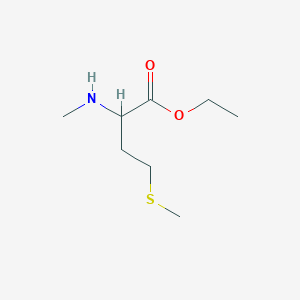 molecular formula C8H17NO2S B13513944 Ethyl methylmethioninate 