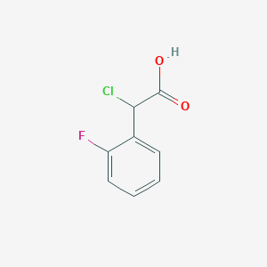 molecular formula C8H6ClFO2 B13513954 2-Chloro-2-(2-fluorophenyl)acetic acid 