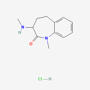 1-methyl-3-(methylamino)-2,3,4,5-tetrahydro-1H-1-benzazepin-2-one hydrochloride