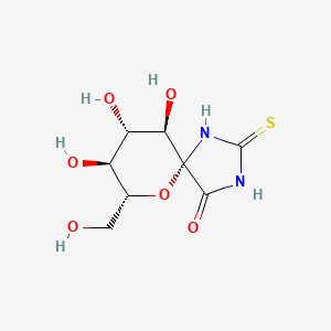 molecular formula C8H12N2O6S B1351397 8,9,10-三羟基-7-羟甲基-2-硫代-6-氧杂-1,3-二氮杂-螺[4.5]癸环-4-酮 CAS No. 227458-60-8