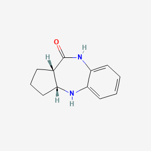 molecular formula C12H14N2O B13513992 rac-(3R,7S)-2,9-diazatricyclo[8.4.0.0,3,7]tetradeca-1(14),10,12-trien-8-one,cis 