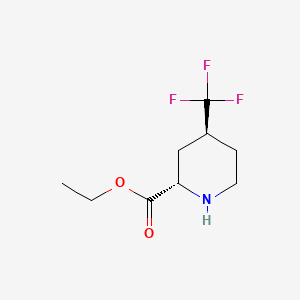 Rel-ethyl (2S,4S)-4-(trifluoromethyl)piperidine-2-carboxylate