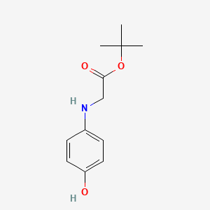 molecular formula C12H17NO3 B13514008 Tert-butyl 2-[(4-hydroxyphenyl)amino]acetate 