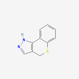 molecular formula C10H8N2S B13514027 1H,4H-thiochromeno[4,3-c]pyrazole 