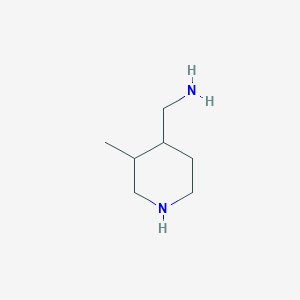 molecular formula C7H16N2 B13514062 (3-Methyl-4-piperidyl)methanamine 