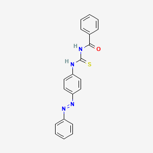 molecular formula C20H16N4OS B1351408 N-benzoyl-N'-{4-[(E)-2-phenyldiazenyl]phenyl}thiourea CAS No. 96938-58-8