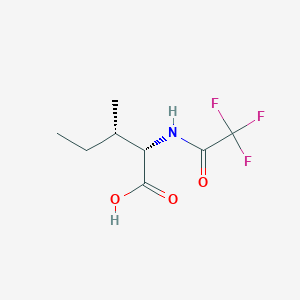 molecular formula C8H12F3NO3 B13514091 (2,2,2-trifluoroacetyl)-L-isoleucine 