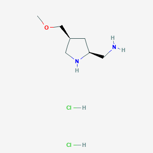 1-[(2S,4S)-4-(methoxymethyl)pyrrolidin-2-yl]methanaminedihydrochloride