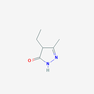 molecular formula C6H10N2O B1351412 4-Ethyl-5-methyl-2,4-dihydro-pyrazol-3-one CAS No. 29211-62-9