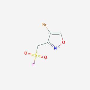 molecular formula C4H3BrFNO3S B13514168 (4-Bromo-1,2-oxazol-3-yl)methanesulfonyl fluoride 