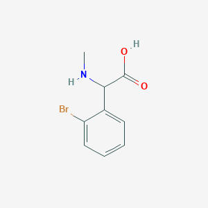 2-(2-Bromophenyl)-2-(methylamino)acetic acid