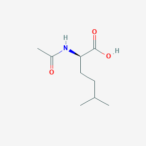 molecular formula C9H17NO3 B13514231 (R)-2-Acetamido-5-methylhexanoic acid 