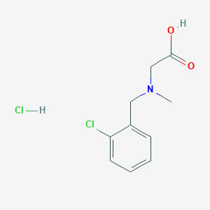 molecular formula C10H13Cl2NO2 B13514235 2-{[(2-Chlorophenyl)methyl](methyl)amino}acetic acid hydrochloride 