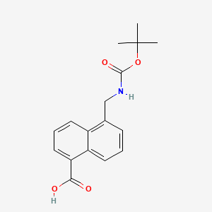 5-({[(Tert-butoxy)carbonyl]amino}methyl)naphthalene-1-carboxylicacid