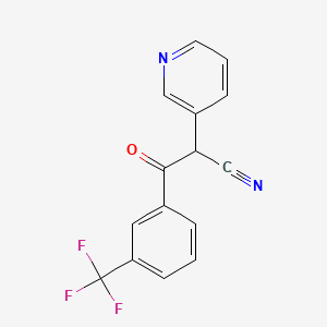 3-Oxo-2-(pyridin-3-yl)-3-[3-(trifluoromethyl)phenyl]propanenitrile