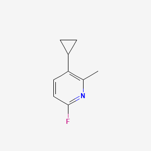 3-Cyclopropyl-6-fluoro-2-methylpyridine