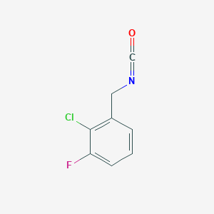 molecular formula C8H5ClFNO B13514304 2-Chloro-1-fluoro-3-(isocyanatomethyl)benzene CAS No. 2649058-19-3