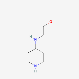 molecular formula C8H18N2O B13514357 N-(2-Methoxyethyl)piperidin-4-amine 