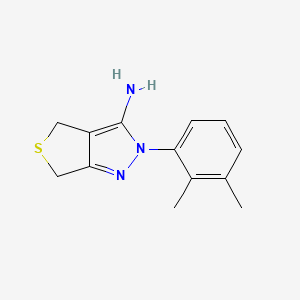 molecular formula C13H15N3S B1351436 2-(2,3-Dimethylphenyl)-4,6-dihydrothieno[3,4-c]pyrazol-3-amine 