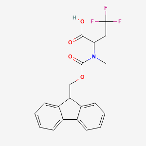 2-({[(9H-fluoren-9-yl)methoxy]carbonyl}(methyl)amino)-4,4,4-trifluorobutanoic acid