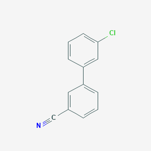 molecular formula C13H8ClN B1351437 3-(3-氯苯基)苯甲腈 CAS No. 893734-79-7