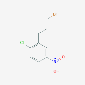 molecular formula C9H9BrClNO2 B13514379 1-(3-Bromopropyl)-2-chloro-5-nitrobenzene 