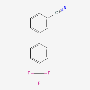 molecular formula C14H8F3N B1351438 3-[4-(三氟甲基)苯基]苯甲腈 CAS No. 893734-90-2
