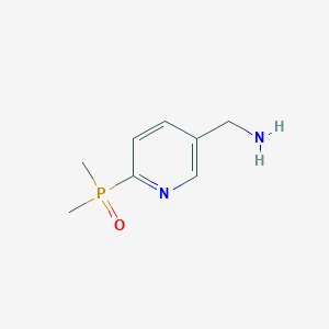 molecular formula C8H13N2OP B13514380 [6-(Dimethylphosphoryl)pyridin-3-yl]methanamine 