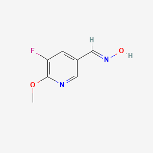 molecular formula C7H7FN2O2 B13514407 N-[(5-fluoro-6-methoxypyridin-3-yl)methylidene]hydroxylamine 