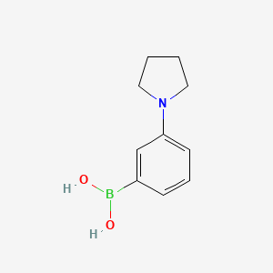 molecular formula C10H14BNO2 B1351443 3-(吡咯烷基)苯硼酸 CAS No. 659731-18-7