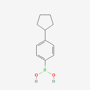 molecular formula C11H15BO2 B1351444 4-环戊基苯硼酸 CAS No. 945837-57-0