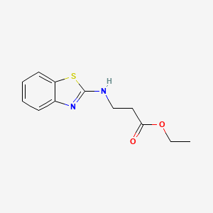 molecular formula C12H14N2O2S B13514462 Ethyl 3-(benzo[d]thiazol-2-ylamino)propanoate 